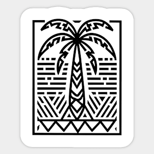 Palm Tree (Black) Sticker